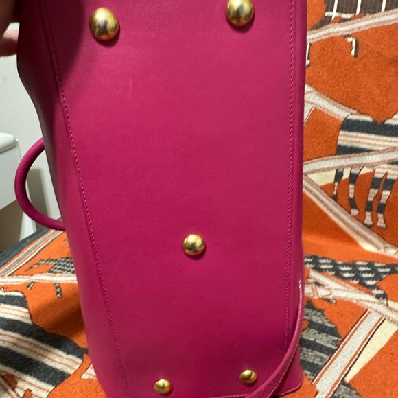 SAINT LAURENT ❤️🌟PINK LEATHER SATCHEL⭐️ - Picture 6 of 15